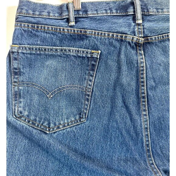 Levi's 505 Regular Fit Men's Jeans size W44 L30, Rinse Medium wash 100 cotton - Picture 12 of 16